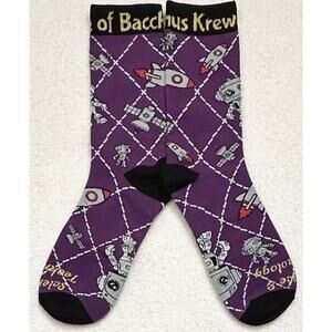 Bacchus 2026 Socks Science & Tech New Orleans Mardi Gras Krewe Favor Throw